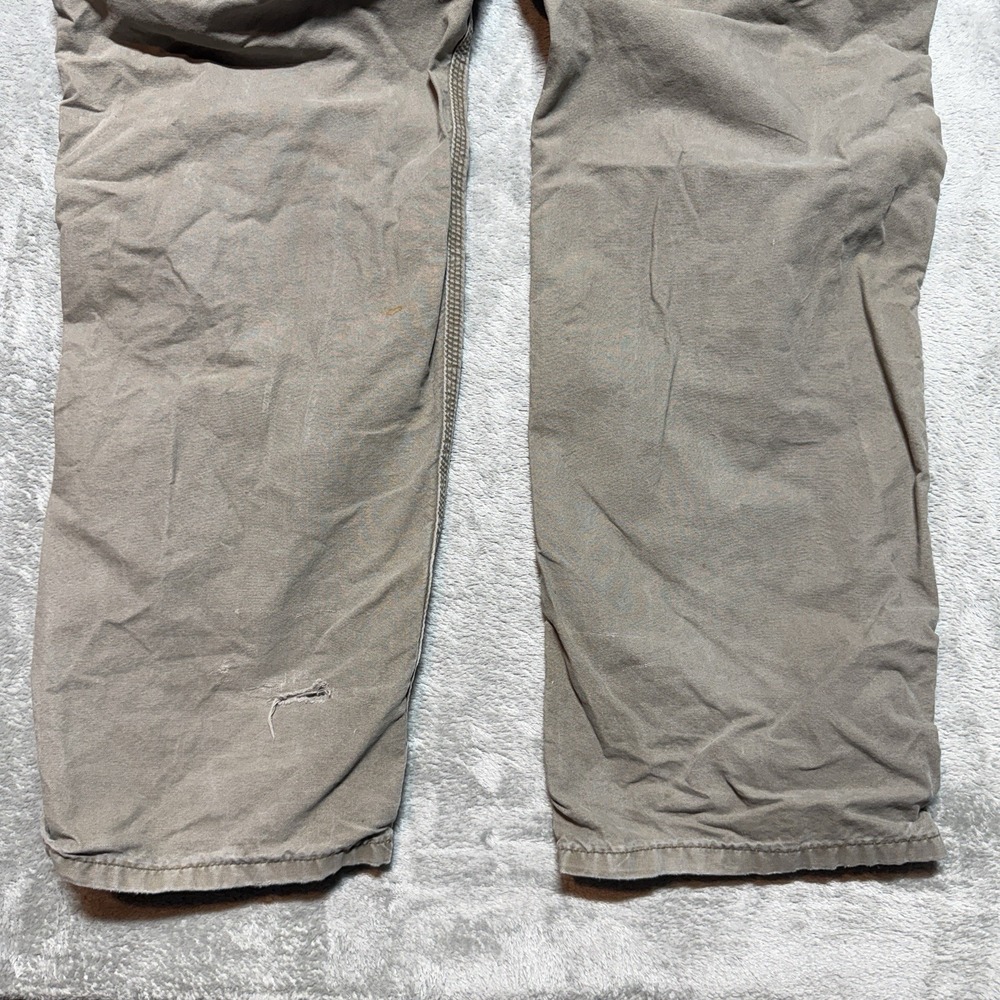 Carhartt B195 LBR Double Knee Canvas Carpenter Work Pants Brown Distressed 36x35 - Picture 4 of 16